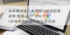 世界微动态丨百度版Ch股票融资 配资 骗局atGPT“文心一言”3月份完成内测并向公众开放